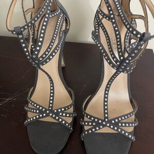 Charcoal grey high heels